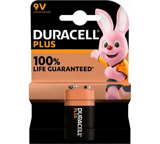 Батарейка Duracell PLUS 9V BL1 RPL00665