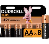 Батарейка Duracell PLUS AA BL8 щелочная RPL00669