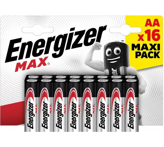 Элемент питания Energizer 7638900410785 MAX LR6/AA 16BL RPL00326