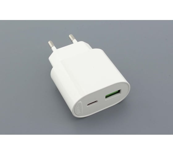 Блок питания (сетевой адаптер) Hoco C109A PD20W+QC3.0 charger, белый 114677