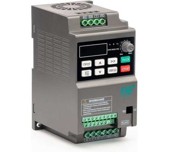 Частотный преобразователь ESQ -230-2S-0.4K 0.4кВт, 220В 08.04.304417