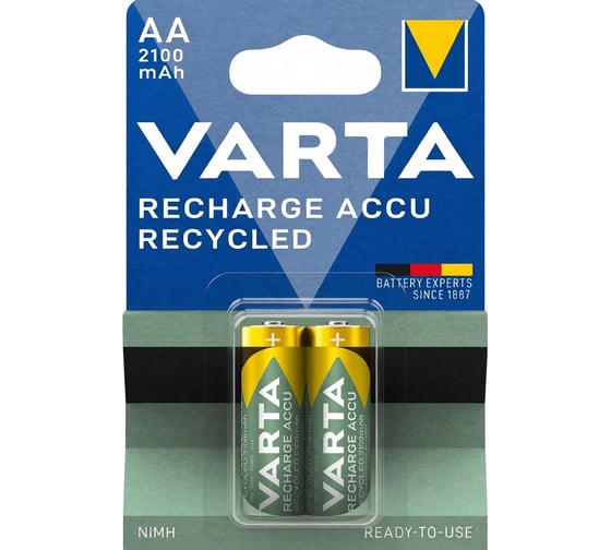 Аккумулятор Varta Recharge Power AA 2100mAh BL2 56706101402 RPL00342