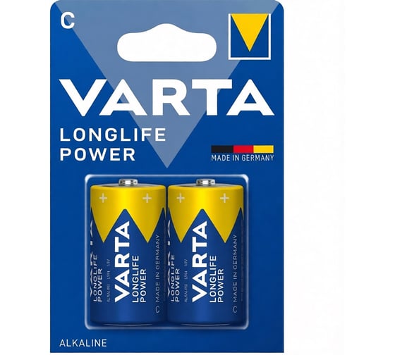 Батарейки Varta Longlife Power LR14/C BL2 4914121422 RPL00847