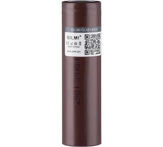 Аккумулятор GILMI HG2 Li-ion 18650 (3000 мАч 3.7 В 20А ≤ 38 мОм) GLM300020A