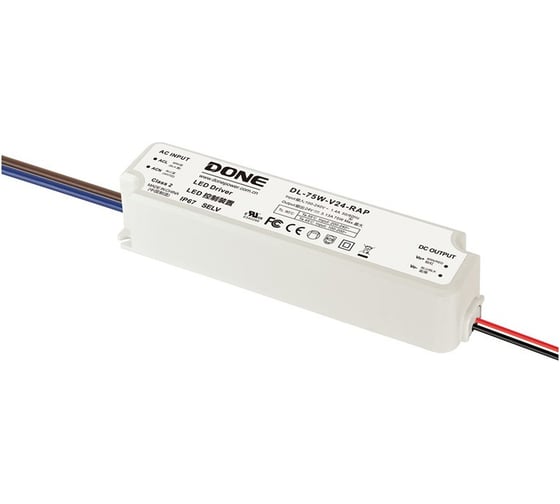 Источник питания Fibox DL-75W-V24-RAP AC-DC Done Electronic Т03760257