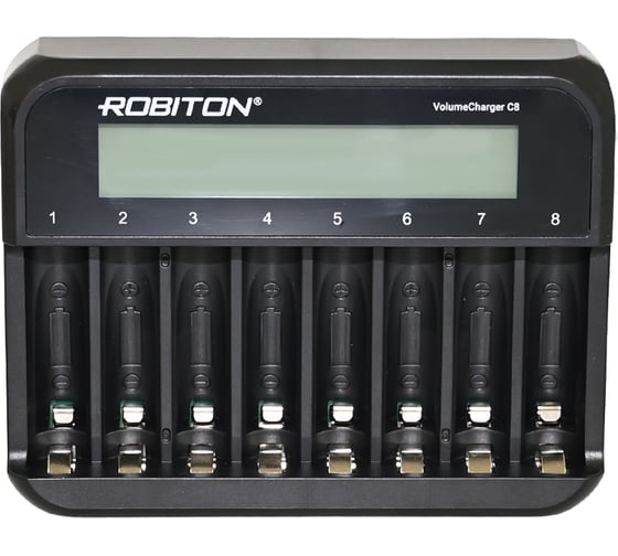 Зарядное устройство ROBITON VolumeCharger С8 с дисплеем BL1 19865