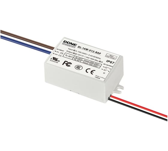 Источник питания AC-DC Fibox DL-16W-V12-RAP Done Electronic Т03760224