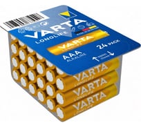 Батарейки Varta Longlife LR03/AAA BL24 4103301124 RPL00379