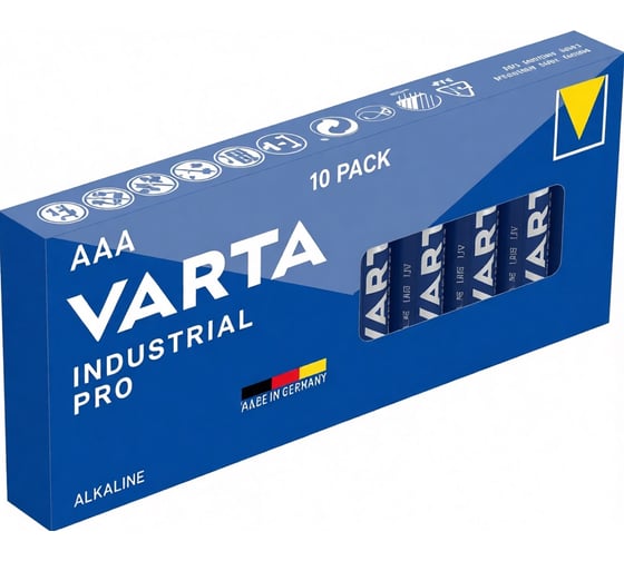 Батарейки Varta Industrial PRO LR03/AAA DP10 4003211111 RPL00158