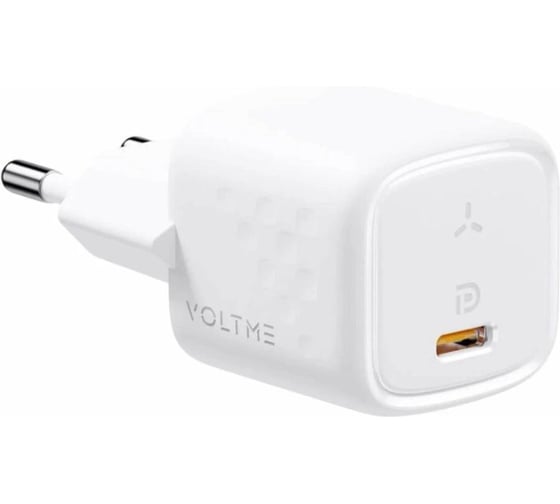 Сетевое зарялное устройство Voltme Revo 20C Mini USB-C, 20W, PD3.0, QC3.0, белый, V1105