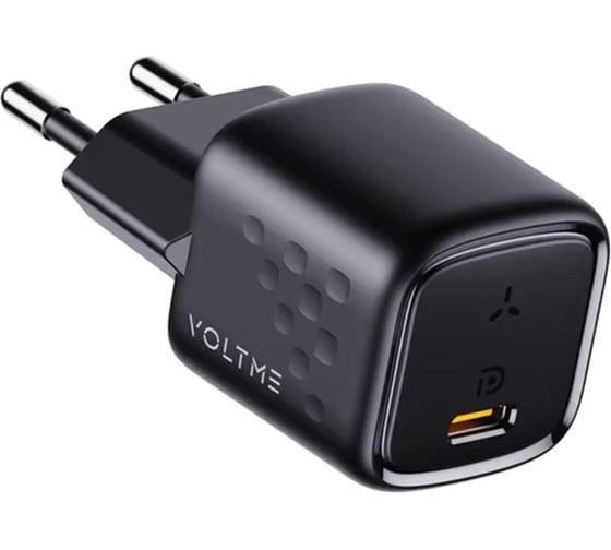 Сетевое зарялное устройство VoltmeRevo 20C Mini USB-C, 20W, PD3.0, QC3.0, черный, V1104