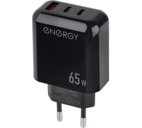 Сетевое зарядное устройство ENERGY ET-38 PRO, 65 Вт, цвет черный 109935