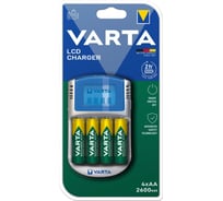 Зарядное устройство Varta LCD Charger incl. 4 x AA 2600mAh + 12V + USB 57070201451 RPL00613
