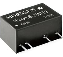 Блок питания на печатную плату MORNSUN H0515S-2WR2, в корпусе SIP7, DC/DC 2 Вт 15 В, изолированный, фиксированный вход, однополярный выход 3151892