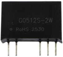Блок питания на печатную плату MORNSUN G0512S-2W, в корпусе SIP7, DC/DC 2 Вт 12 В, -12 В, изолированный, фиксированный вход, биполярный выход 3203006
