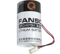Литиевая батарейка FANSO ER34615H-LD/-JST-2510 4 шт для приборов, счетчиков, автомобилей и GPS, тип D с проводами и коннектором JST-2510, Li-SOCl2 6799635