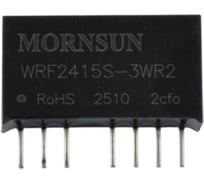 Блок питания MORNSUN WRF2415S-3WR2 на печатную плату, в корпусе SIP8, DC/DC 3 Вт 15 В, изолированный, широкий вход, однополярный выход 3153082
