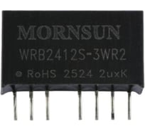 Блок питания MORNSUN WRB2412S-3WR2 на печатную плату, в корпусе SIP8, DC/DC 3 Вт 12 В, изолированный, широкий вход, однополярный выход 2575639