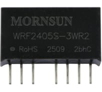 Блок питания MORNSUN WRF2405S-3WR2 на печатную плату, в корпусе SIP8, DC/DC 3 Вт 5 В, изолированный, широкий вход, однополярный выход 2641785