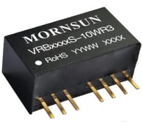 Блок питания MORNSUN VRB1209S-10WR3 на печатную плату, DC/DC 10 Вт 9 В, изолированный, однополярный выход, стандартный корпус 3153570
