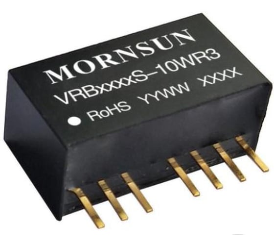 Блок питания MORNSUN VRB1209S-10WR3 на печатную плату, DC/DC 10 Вт 9 В, изолированный, однополярный выход, стандартный корпус 3153570