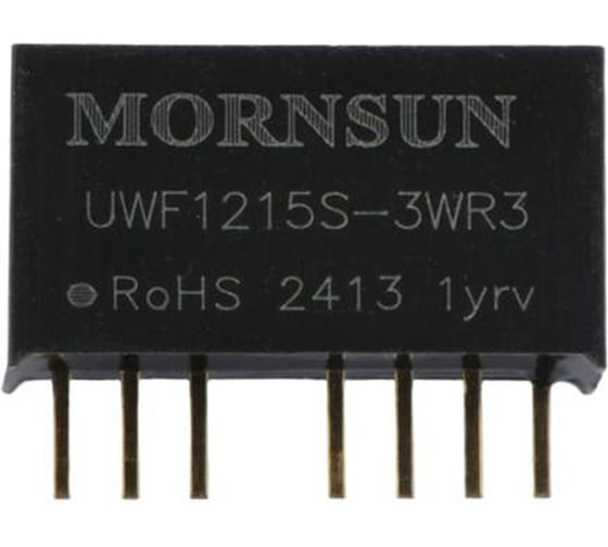 Блок питания MORNSUN UWF1215S-3WR3 на печатную плату, DC/DC 3 Вт 15 В, изолированный, сверхширокий вход, стандартный корпус 4147114