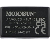 Блок питания MORNSUN URB4803ZP-10WR3 на печатную плату, DC/DC 10 Вт 3.3 В, изолированный, широкий вход, однополярный выход 3152521