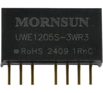 Блок питания MORNSUN UWE1205S-3WR3 на печатную плату, DC/DC 3 Вт 5 В, -5 В, изолированный, сверхширокий вход, биполярный выход 3925754