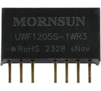 Блок питания MORNSUN UWF1205S-1WR3 на печатную плату, DC/DC 1 Вт 5 В, изолированный, сверхширокий вход, стандартный корпус 3964763