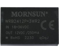 Блок питания MORNSUN WRB2412P-3WR2 на печатную плату, DC/DC 3 Вт 12 В, изолированный, широкий вход, однополярный выход 3152980