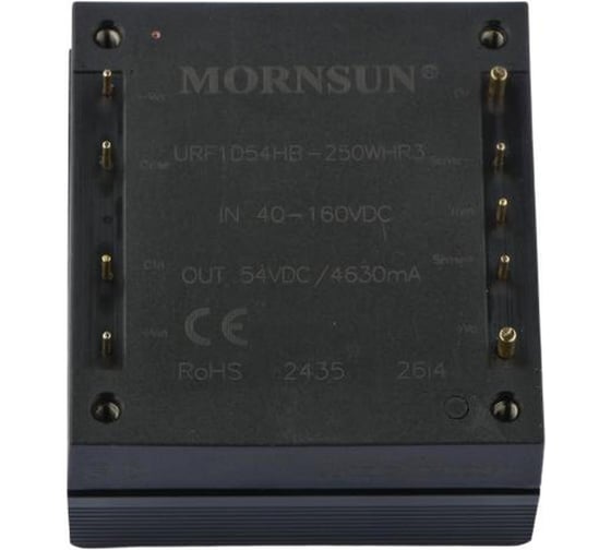 Блок питания MORNSUN URF1D54HB-250WHR3 на печатную плату, DC/DC 250 Вт 54 В, изолированный, широкий вход, однополярный выход 4146994