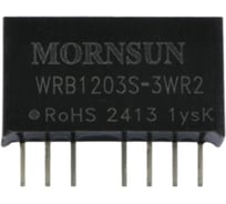 Блок питания MORNSUN WRB1203S-3WR2 на печатную плату, DC/DC 3 Вт 3.3 В, изолированный, широкий вход, однополярный выход 3152953