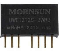 Блок питания MORNSUN UWF1212S-3WR3 на печатную плату, DC/DC 3 Вт 12 В, изолированный, сверхширокий вход, стандартный корпус 3937715