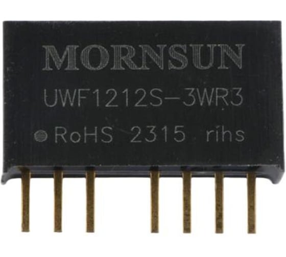 Блок питания MORNSUN UWF1212S-3WR3 на печатную плату, DC/DC 3 Вт 12 В, изолированный, сверхширокий вход, стандартный корпус 3937715