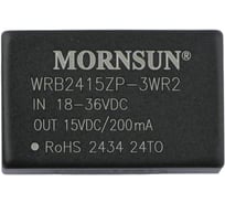 Блок питания MORNSUN WRB2415ZP-3WR2 на печатную плату, DC/DC 3 Вт 15 В, изолированный, широкий вход, однополярный выход 3152985