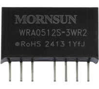Блок питания MORNSUN WRA0512S-3WR2 на печатную плату, DC/DC 3 Вт 12 В, -12 В, изолированный, широкий вход, биполярный выход 3152888