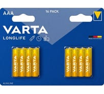 Батарейки Varta Longlife LR03/AAA BL16 4103101716 RPL00838