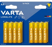 Батарейки Varta Longlife LR06/AA BL16 4106101716 RPL00843