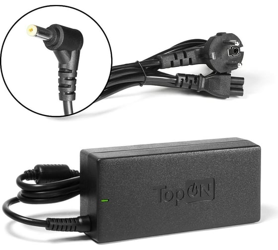 Блок питания TopOn для HP 19V 4.74A (4.8x1.7) 90W 394224 TOP-HP13 1