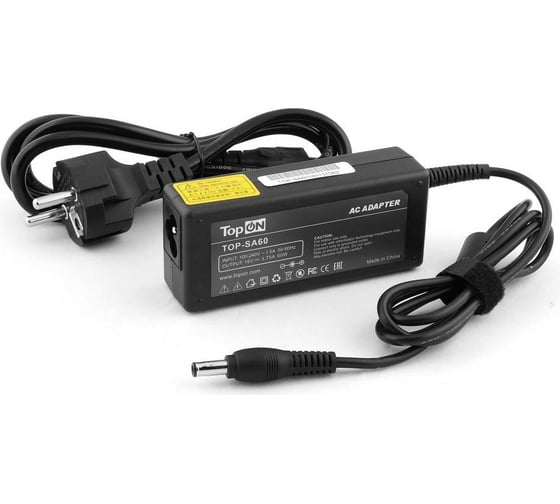 Блок питания TopOn для ЖК монитора 16V 3.75A (5.5x3.0) 60W PSCV600104A TOP-SA60 1