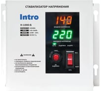 Стабилизатор напряжения Intro Н-1000-Б настенный ц. д. 140-260В/ 220/ В 1000ВА белый Б0071420