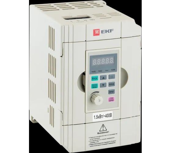 Преобразователь частоты EKF белый, 1,5/2,2кВт 3x400В VECTOR-100 VT100-1R5-3B-W