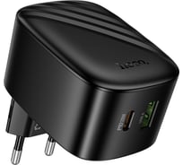 Зарядное устройство Hoco 20Вт, 3А, QC3.0/PD, 1xUSB, 1xType-C, CS101A, черный, коробка 6942007674416