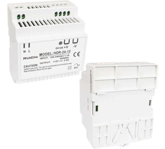 Блок питания на DIN-рейку RUICHI HDR-24-12 131831