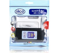 Мини зарядное устройство Alca 4000mAh, встроенный кабель USB и micro USB, черное 511640