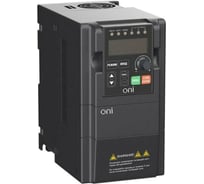 Преобразователь частоты ONI A150 380В 3ф 0.75кВт 3А встроенный тормозным модуль A150-33-075HT