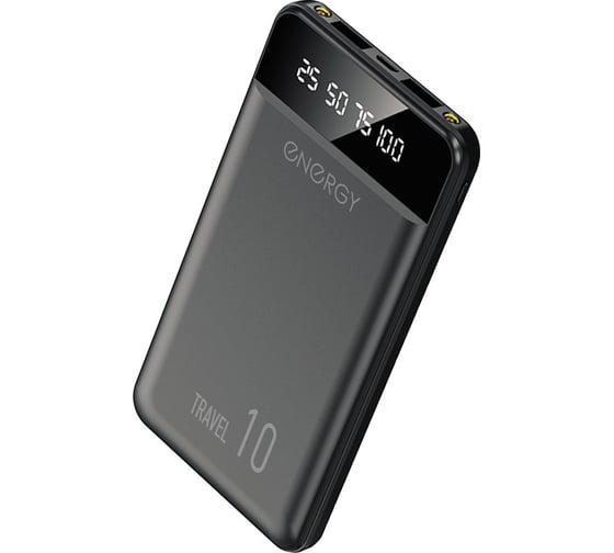 Внешний аккумулятор Energy Power Bank 10 000 Travel черный 103574