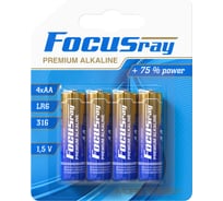 Батарейки Focusray PREMIUM ALKALINE LR6/BL4 624580