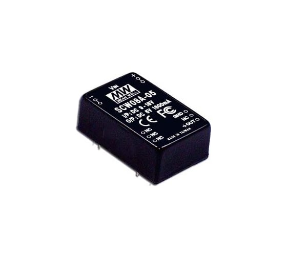 ПреобразовательMean Well DC-DC SCW08A-05 8Вт Т00255884 1