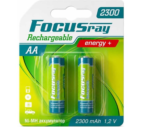 Аккумулятор Focusray 2300 mAH AA 2шт 626201
